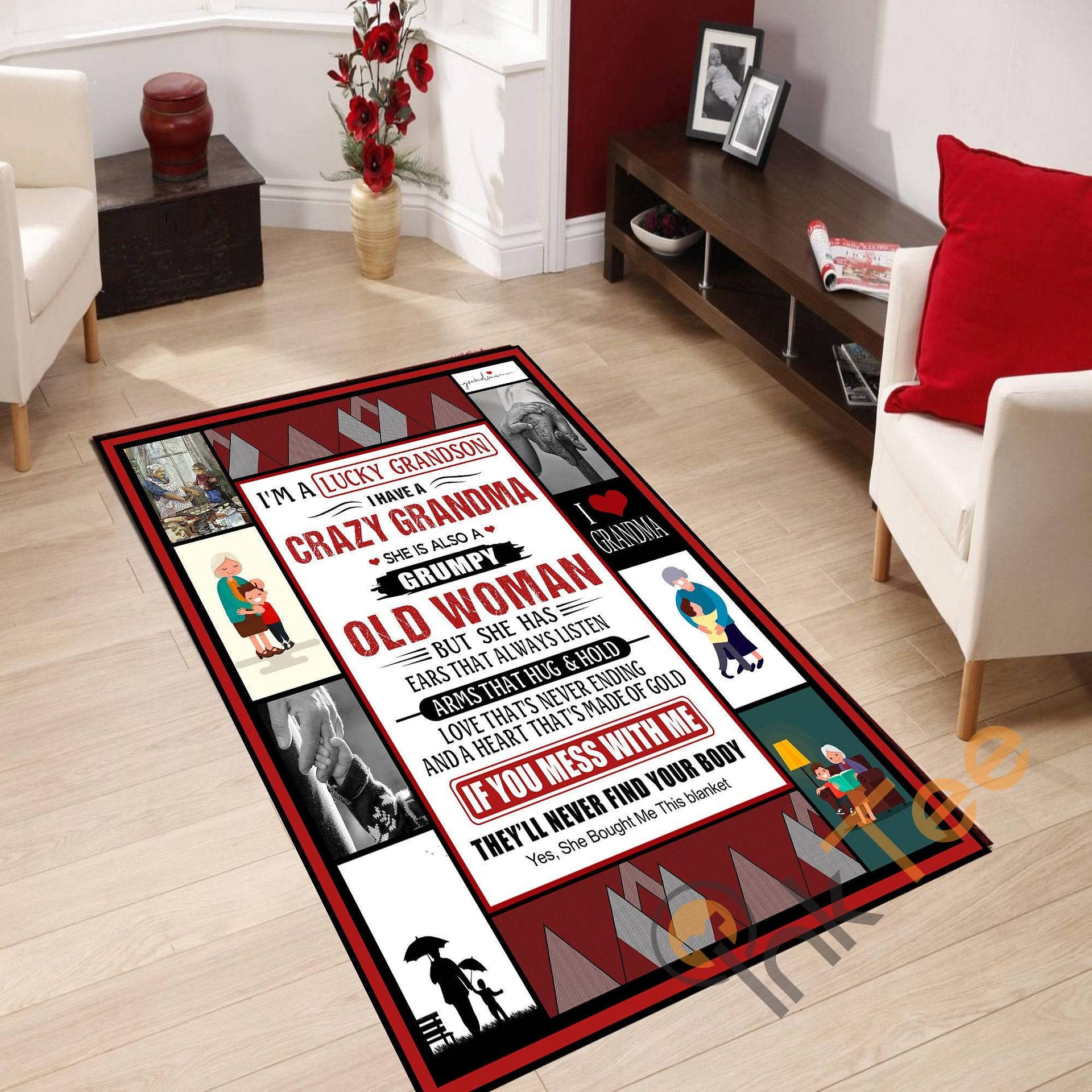 Personalize Family Theme Floor Covering For Living Room Bedroom Rug