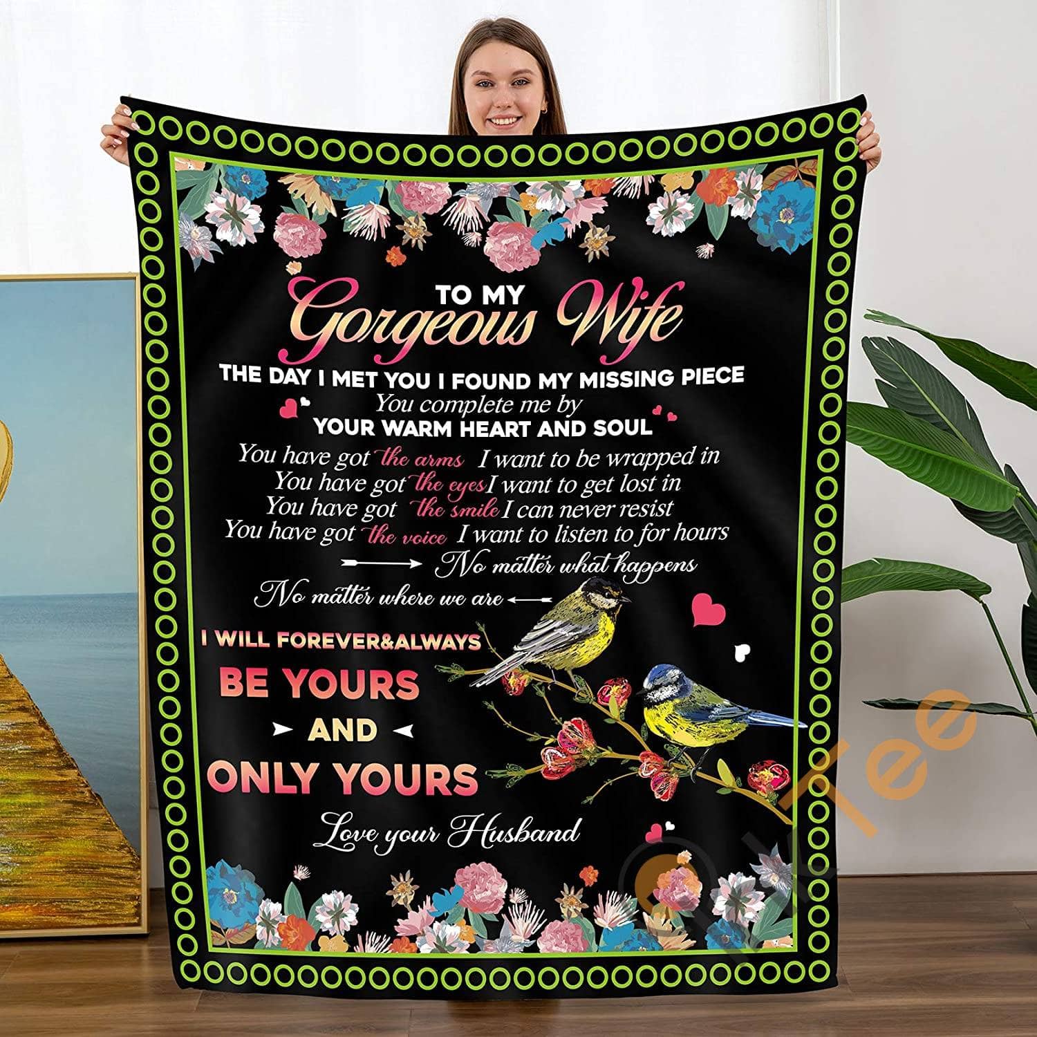 Personalized To My Wife Gift From Husband Birthdays Sku 5 Soft Throw Fleece Blanket