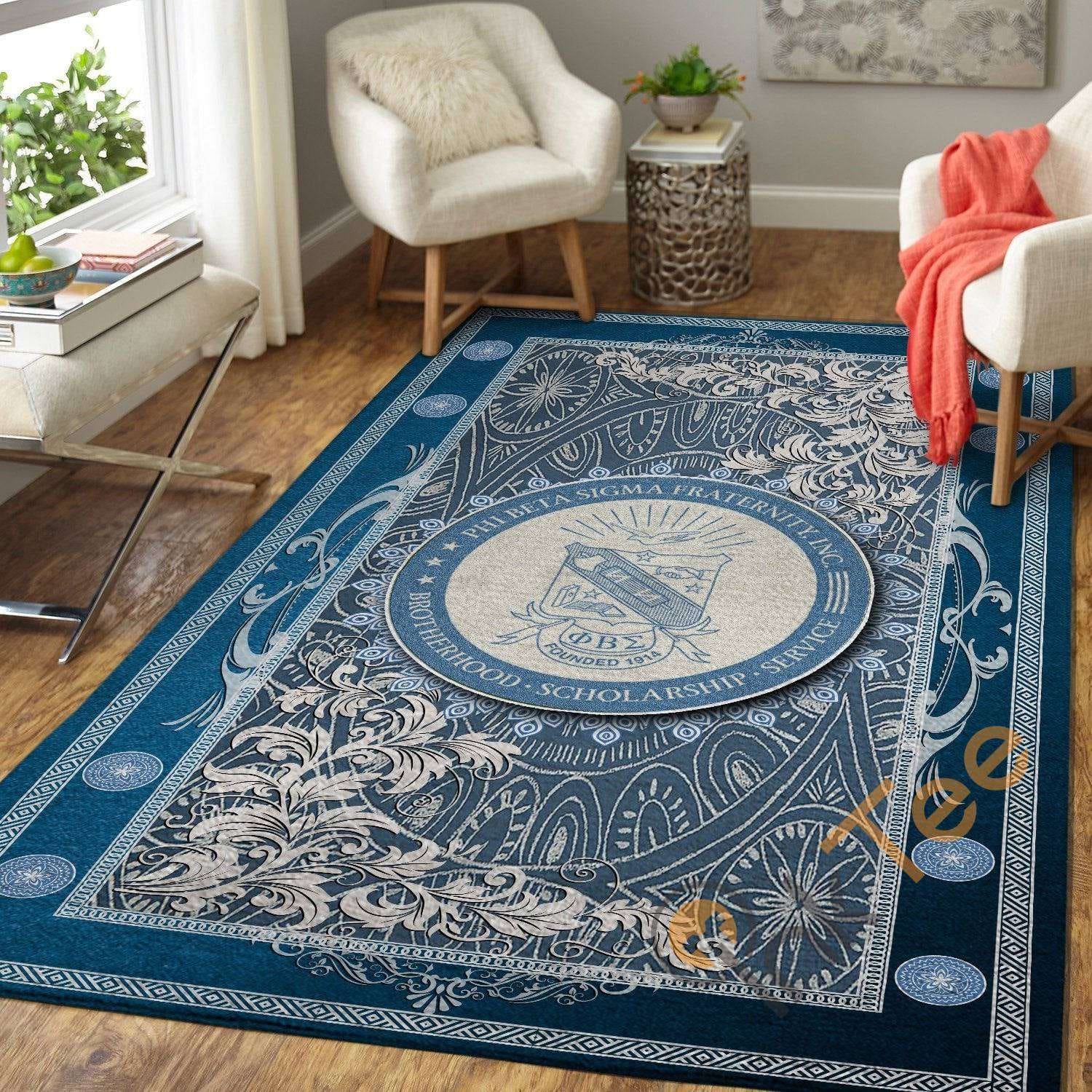 Phi Beta Sigma Greek Soft Livingroom Carpet Highlight For Home Beautiful Rug