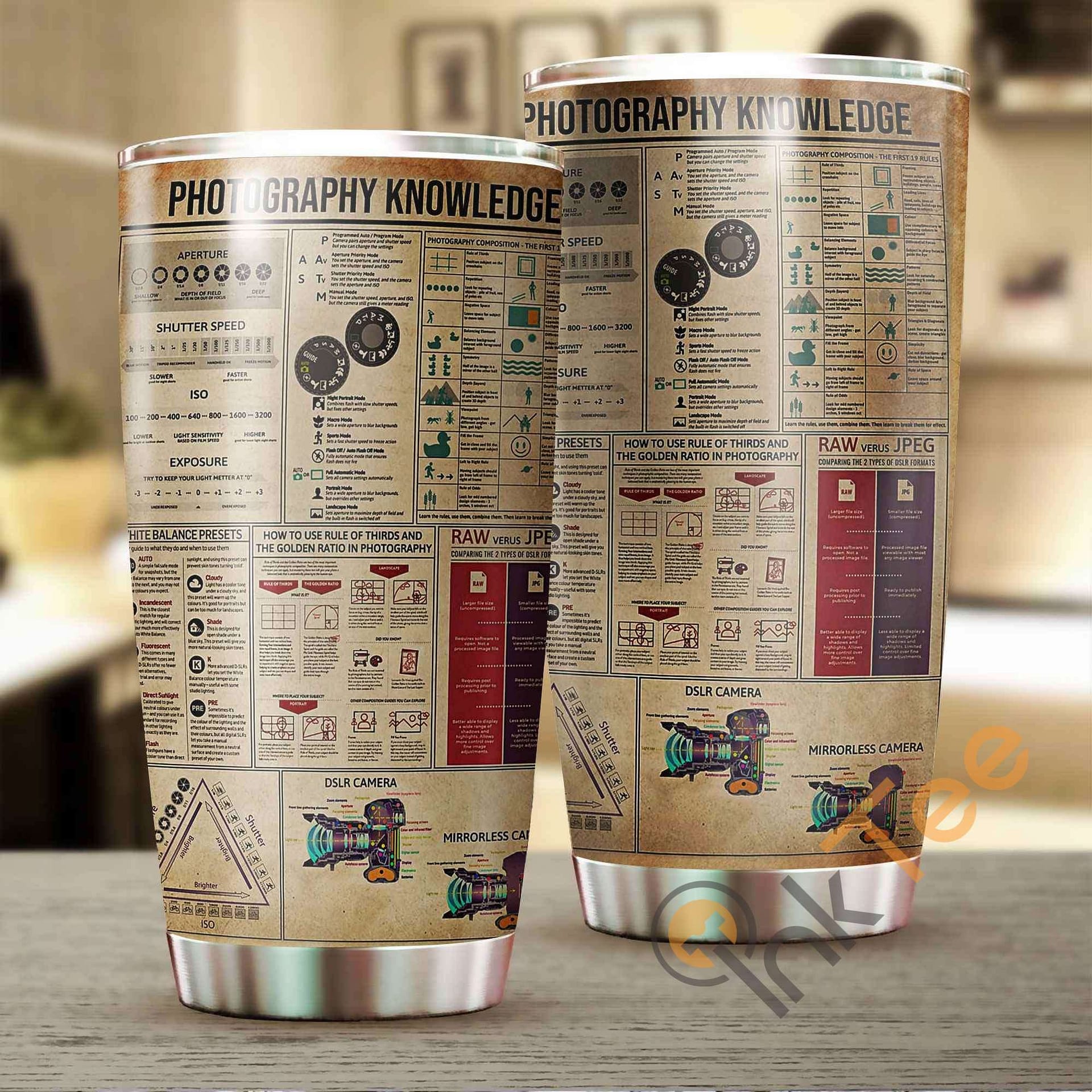 Photography Knowledge Stainless Steel Tumbler