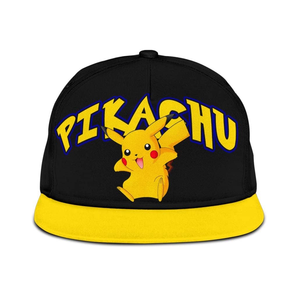 Pikachu Snapback Pokemon Anime Fan Classic Cap