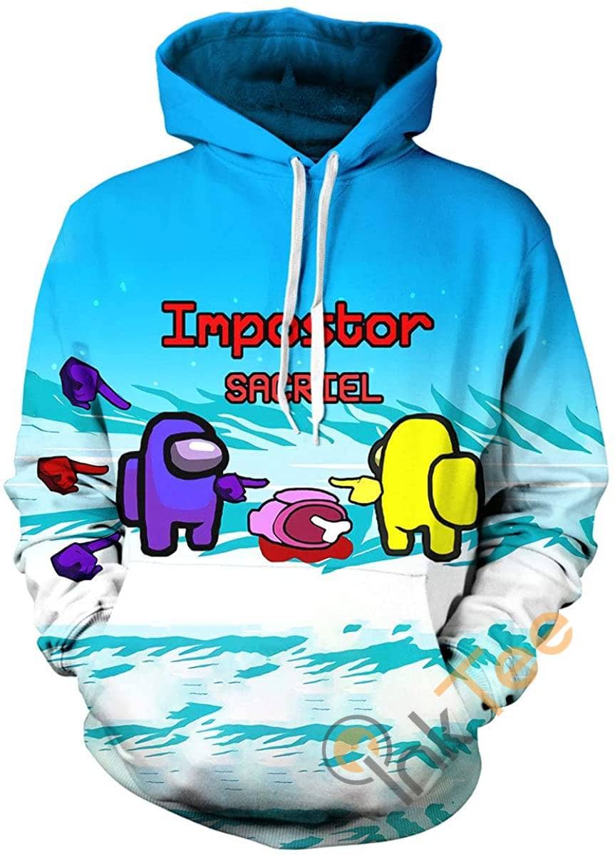 Printed Among Us Sports Street Casual Teen Pullover Sweatshirt Sku 11 Hoodie 3D