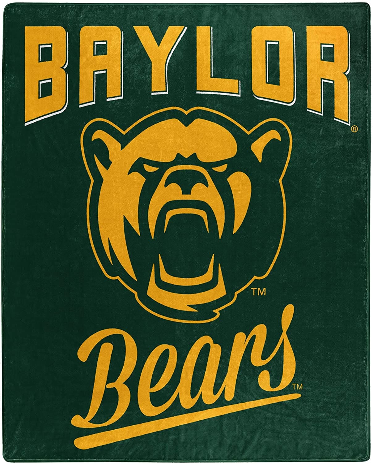 Printed Throw Baylor Bears Fleece Blanket