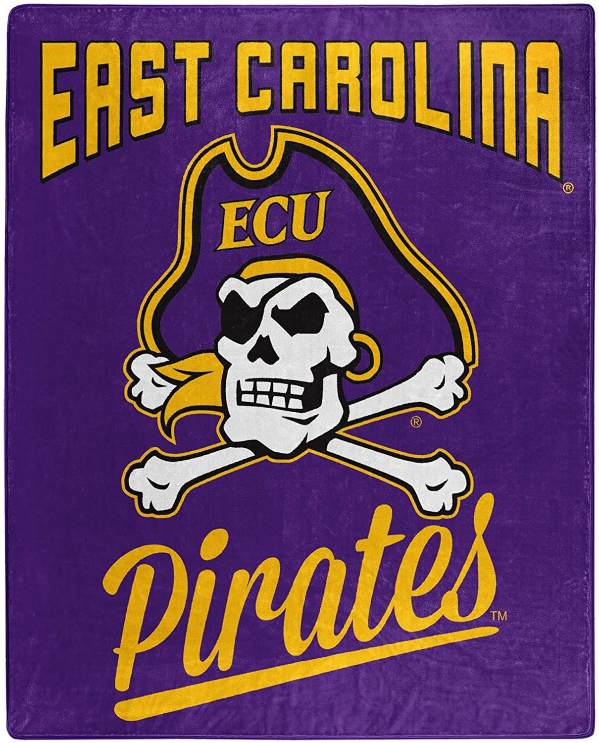 Printed Throw East Carolina Pirates Fleece Blanket