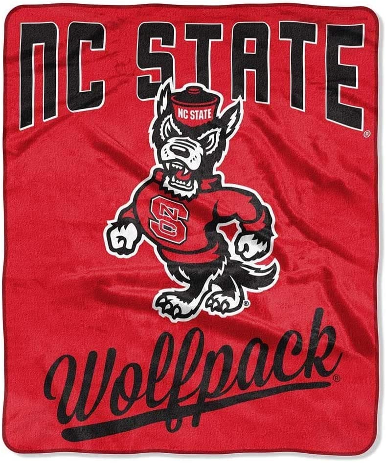Printed Throw Nc State Wolfpack Fleece Blanket