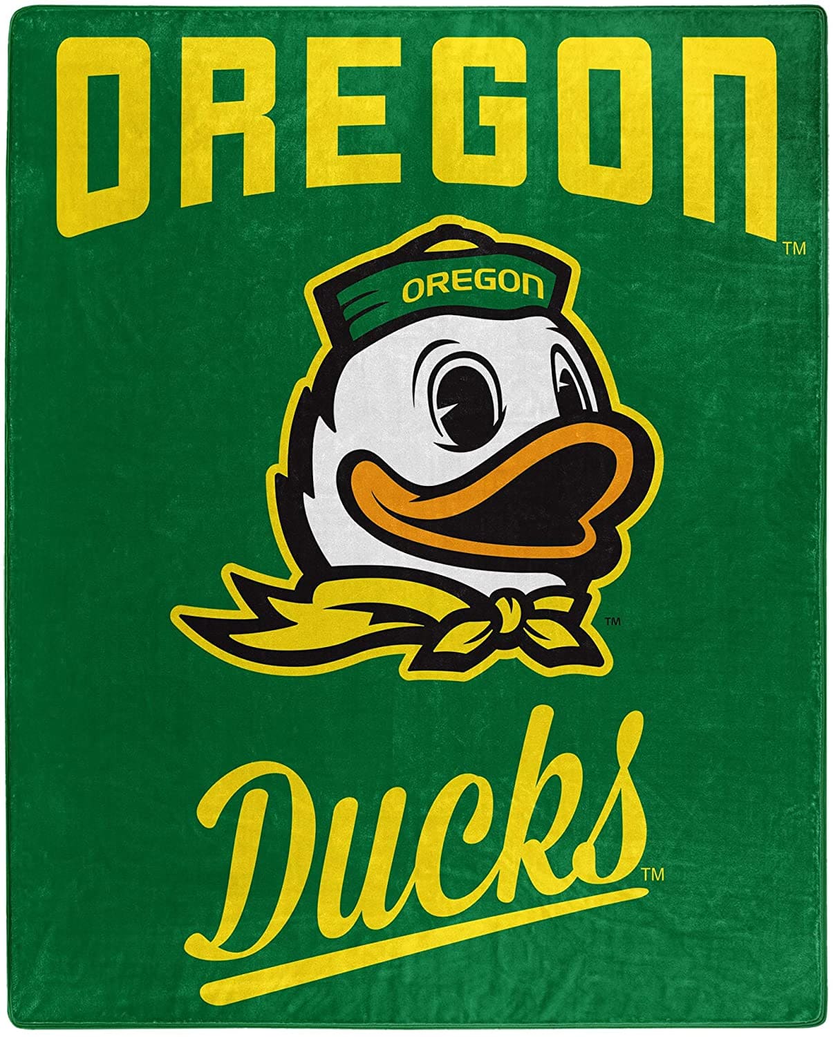 Printed Throw Oregon Ducks Fleece Blanket