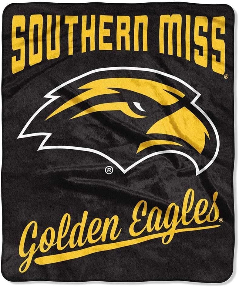 Printed Throw Southern Miss Golden Eagles Fleece Blanket