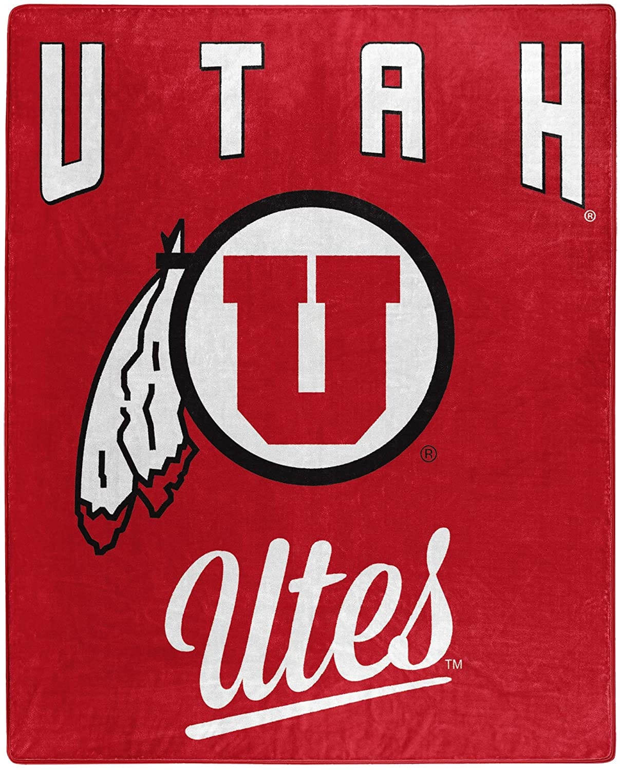 Printed Throw Utah Utes Fleece Blanket