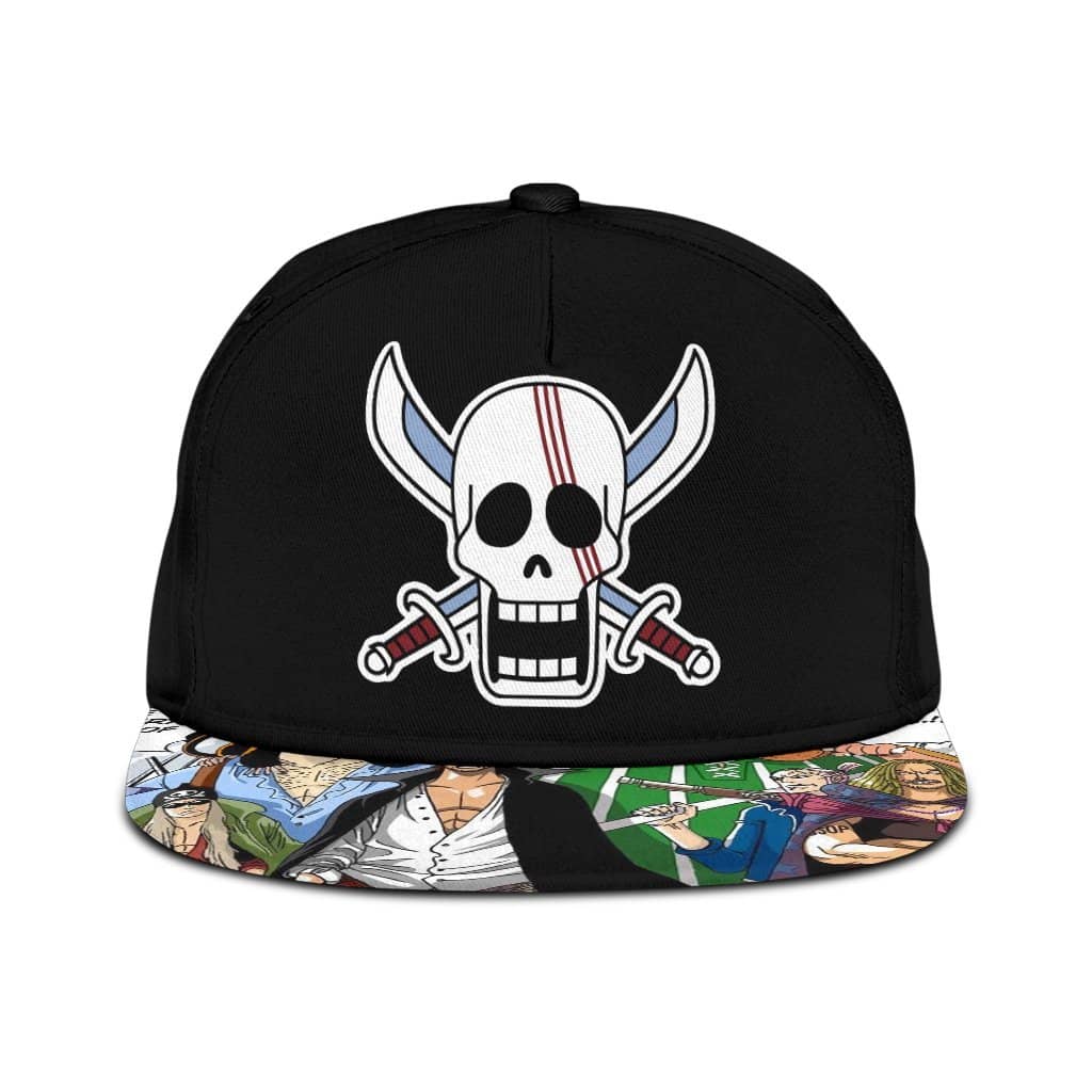 Red Hair Pirates Snapback One Piece Anime Fan Classic Cap