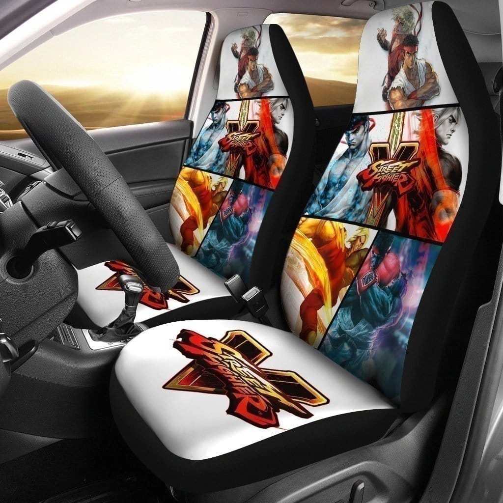 Ryu Vs Ken 2 Street Fighter V For Fan Gift Sku 3091 Car Seat Covers