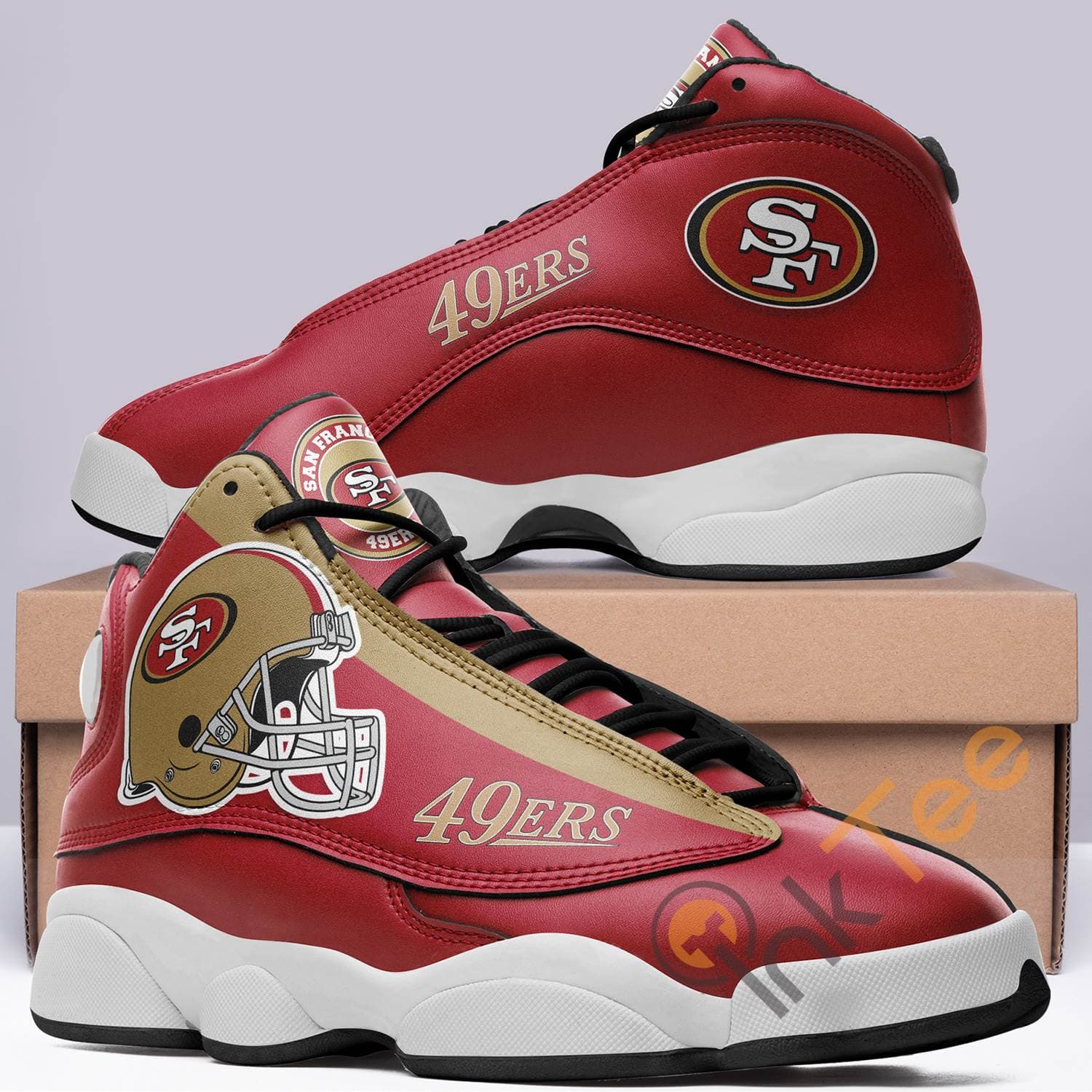 San Francisco 49ers Team Logo Air Jordan Shoes
