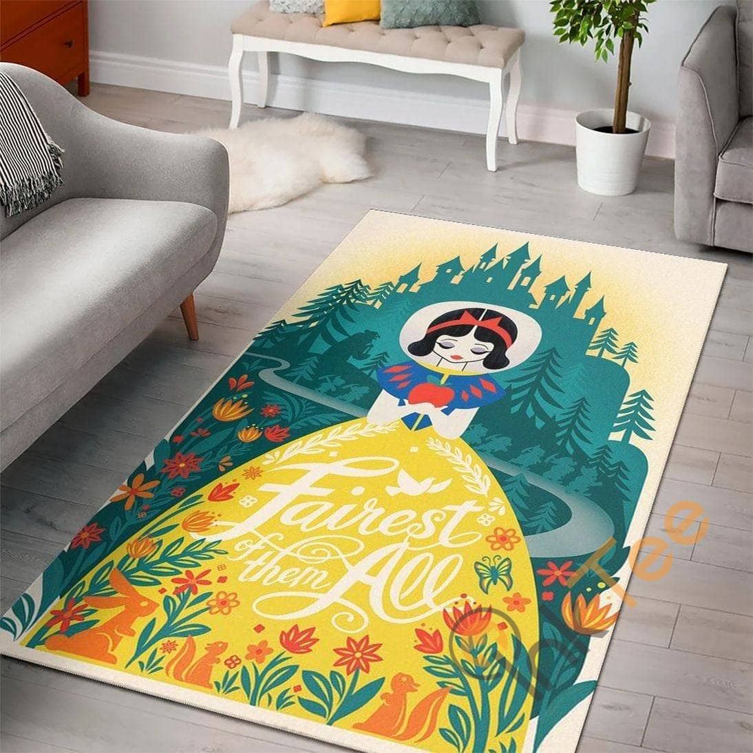 Snow White Disney Princess Movies Living Room Designer Inspired Christmas Rug