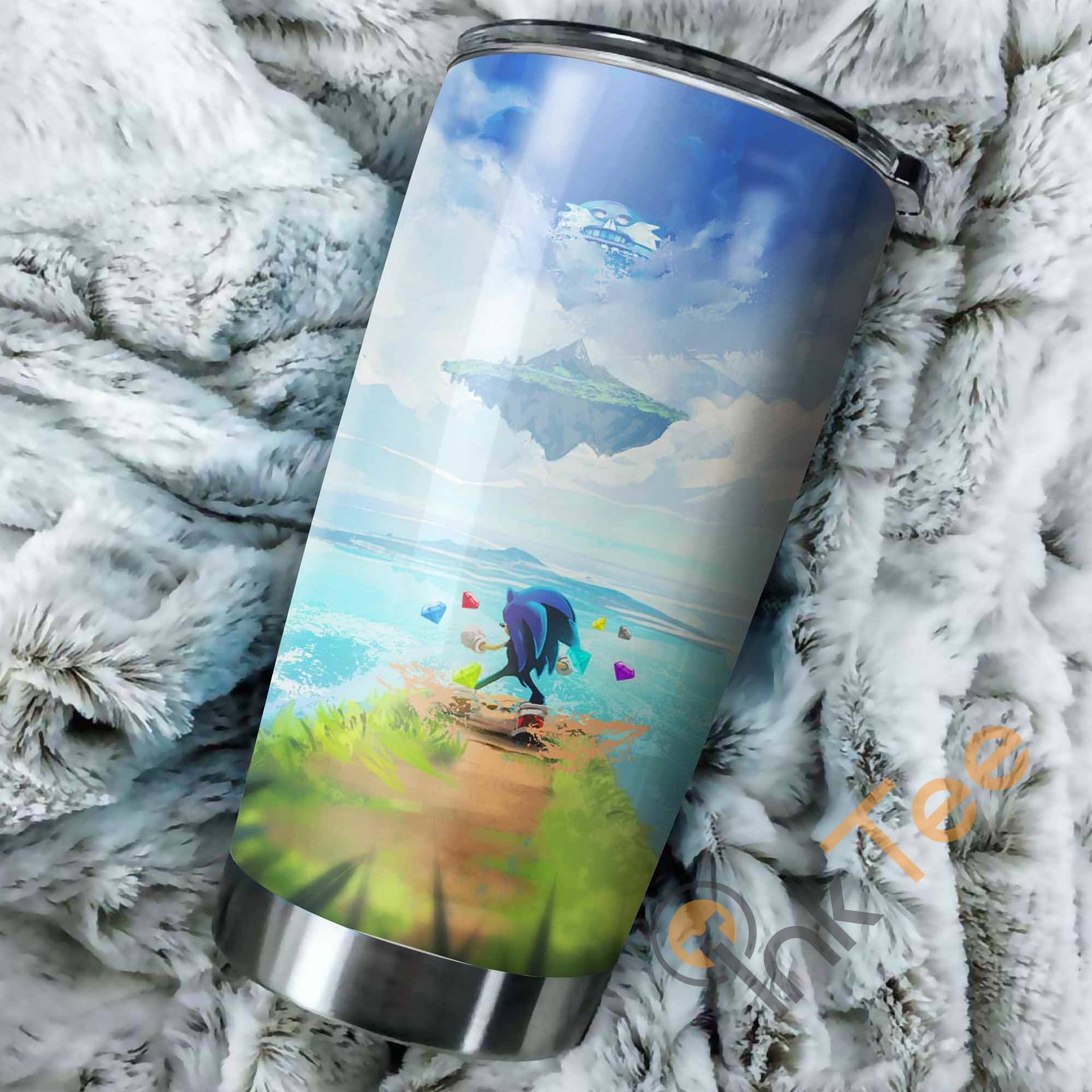 Sonic The Hedgehog Poster Perfect Gift Stainless Steel Tumbler