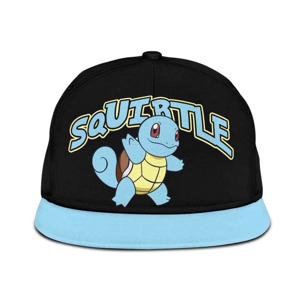 Squirtle Snapback Pokemon Anime Fan Classic Cap