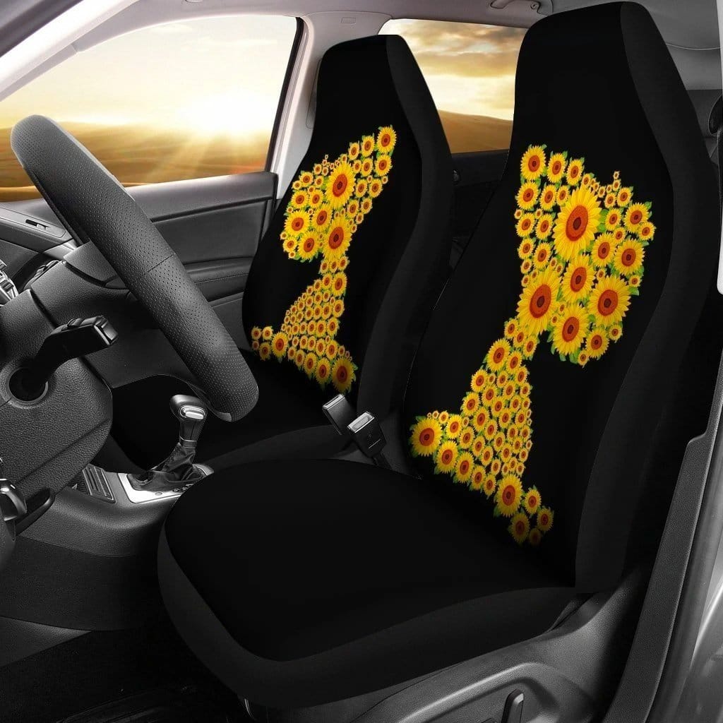 Sunflower Snoopy For Fan Gift Sku 1548 Car Seat Covers
