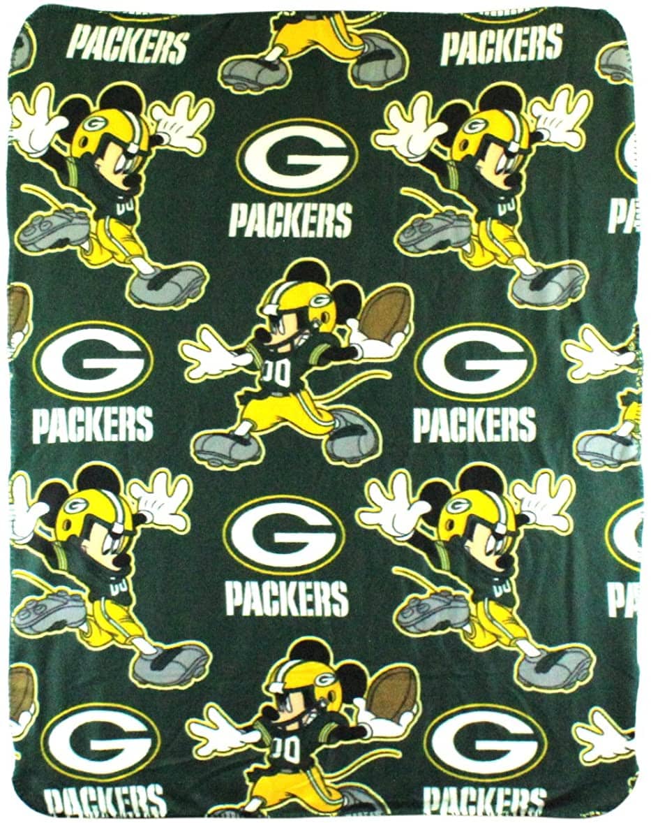 The Nfl Throw Green Bay Packers Green Fleece Blanket