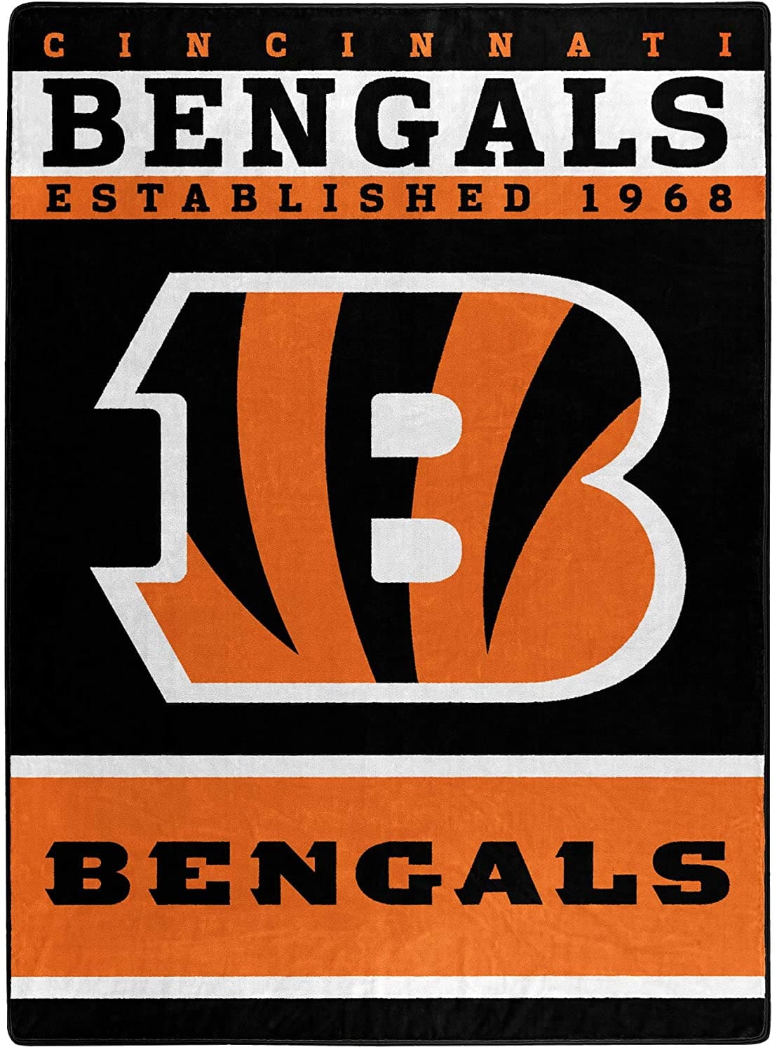The Officially Licensed Nfl Throw Cincinnati Bengals Fleece Blanket