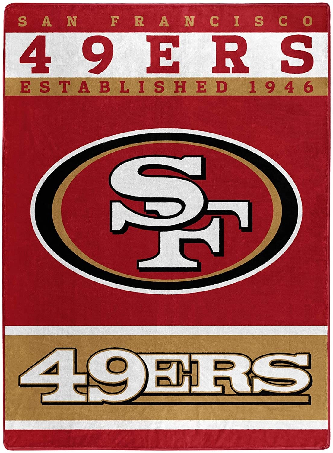 The Officially Licensed Nfl Throw San Francisco 49Ers Fleece Blanket