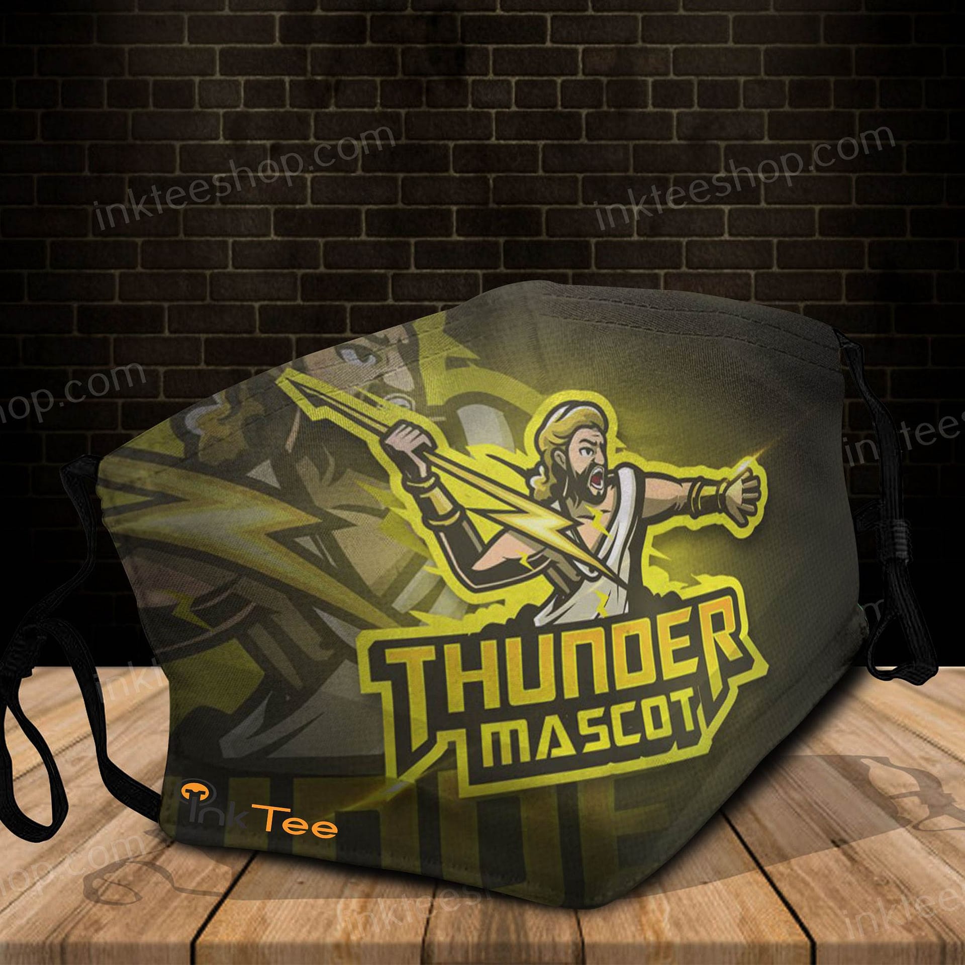 Thunder Mascot Esports Fans For Mascot Logo Face Mask