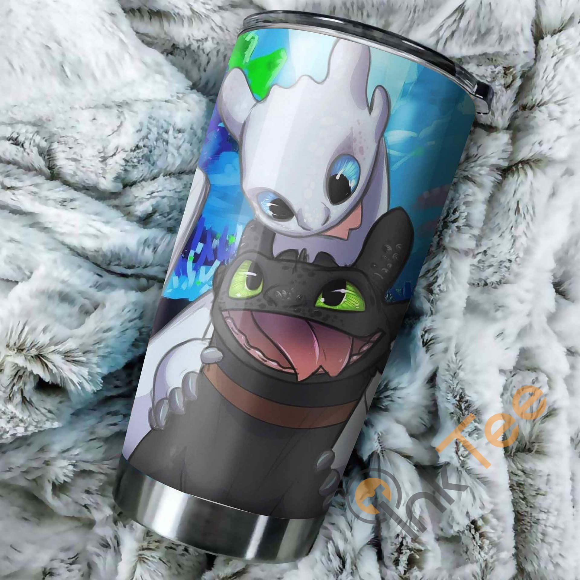 Toothless And Light Fury How To Train Your Dragon Funny Perfect Gift Stainless Steel Tumbler