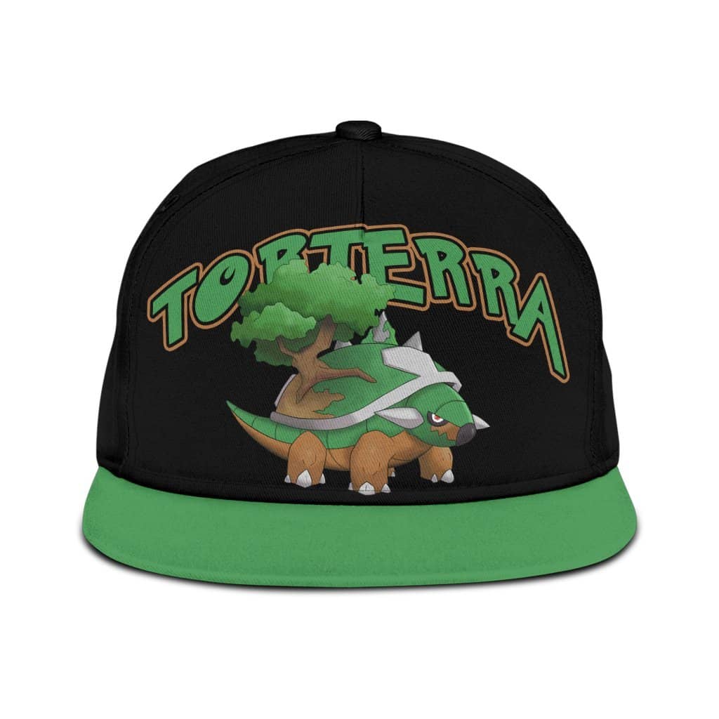 Torterra Snapback Pokemon Anime Fan Classic Cap