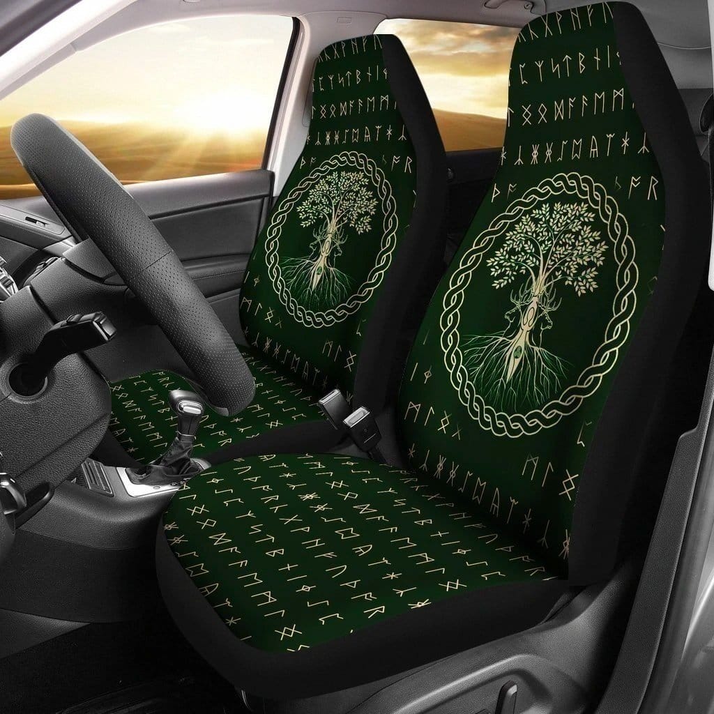 Tree Of Life Viking For Fan Gift Sku 1591 Car Seat Covers