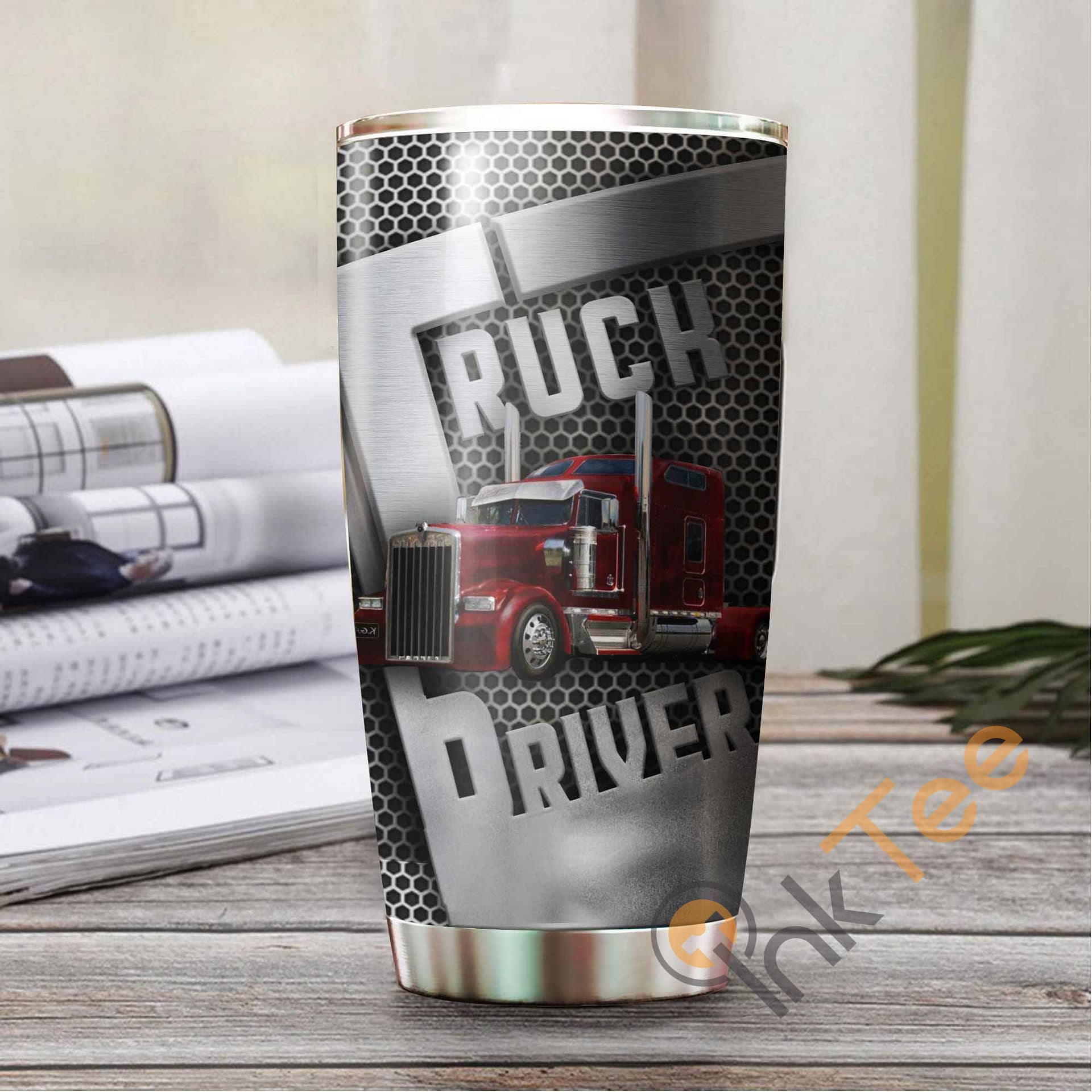 Truck Driver Stainless Steel Tumbler