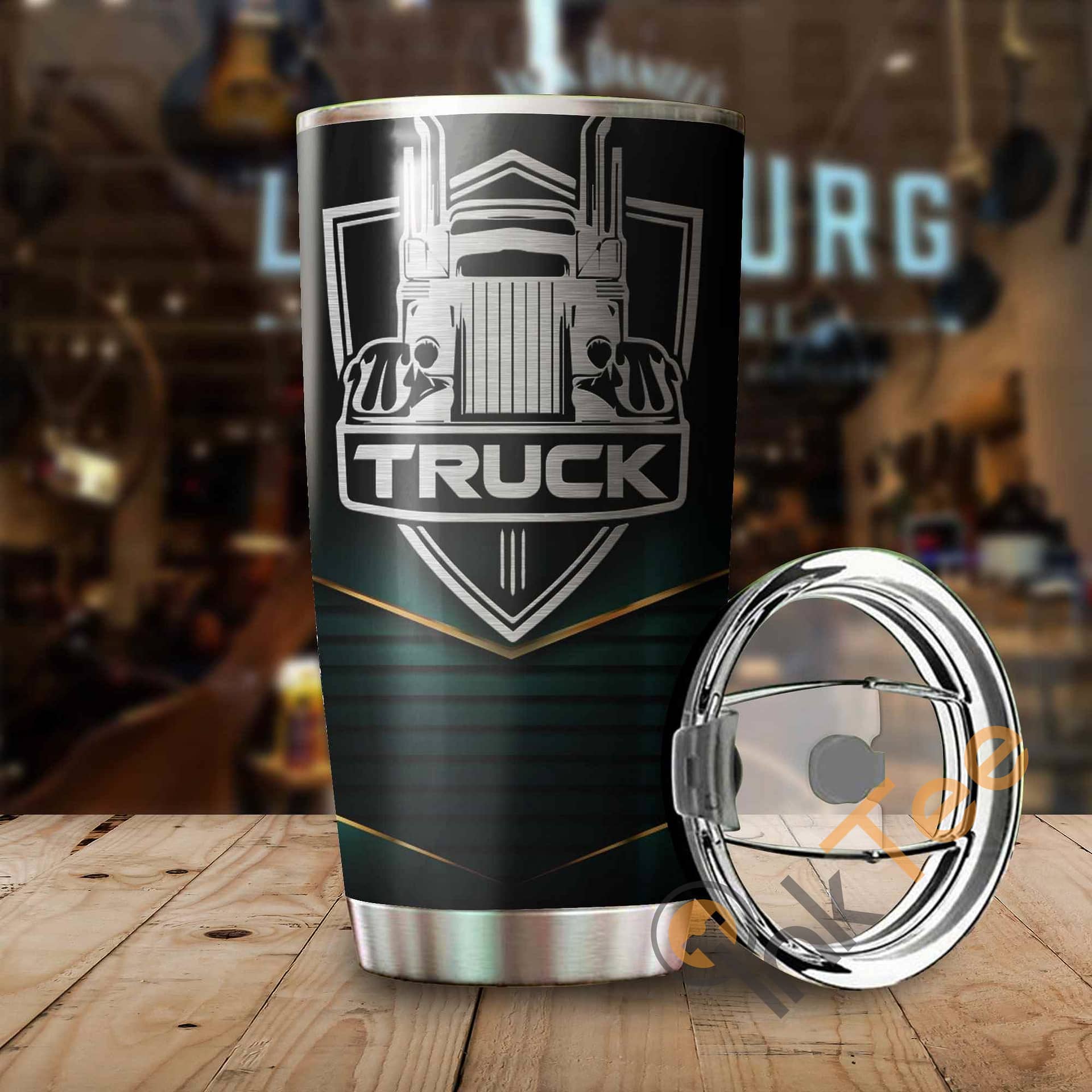 Truck Logo Metal Amazon Best Seller Sku 2737 Stainless Steel Tumbler