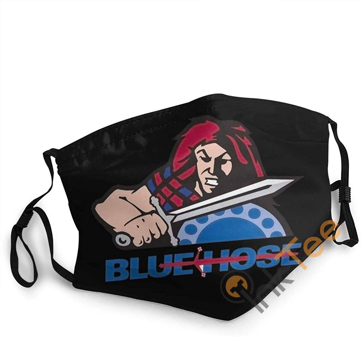 University Football Or Basketball Presbyterian Blue Hose Fans Unisex Reusable Sku 25 Face Mask
