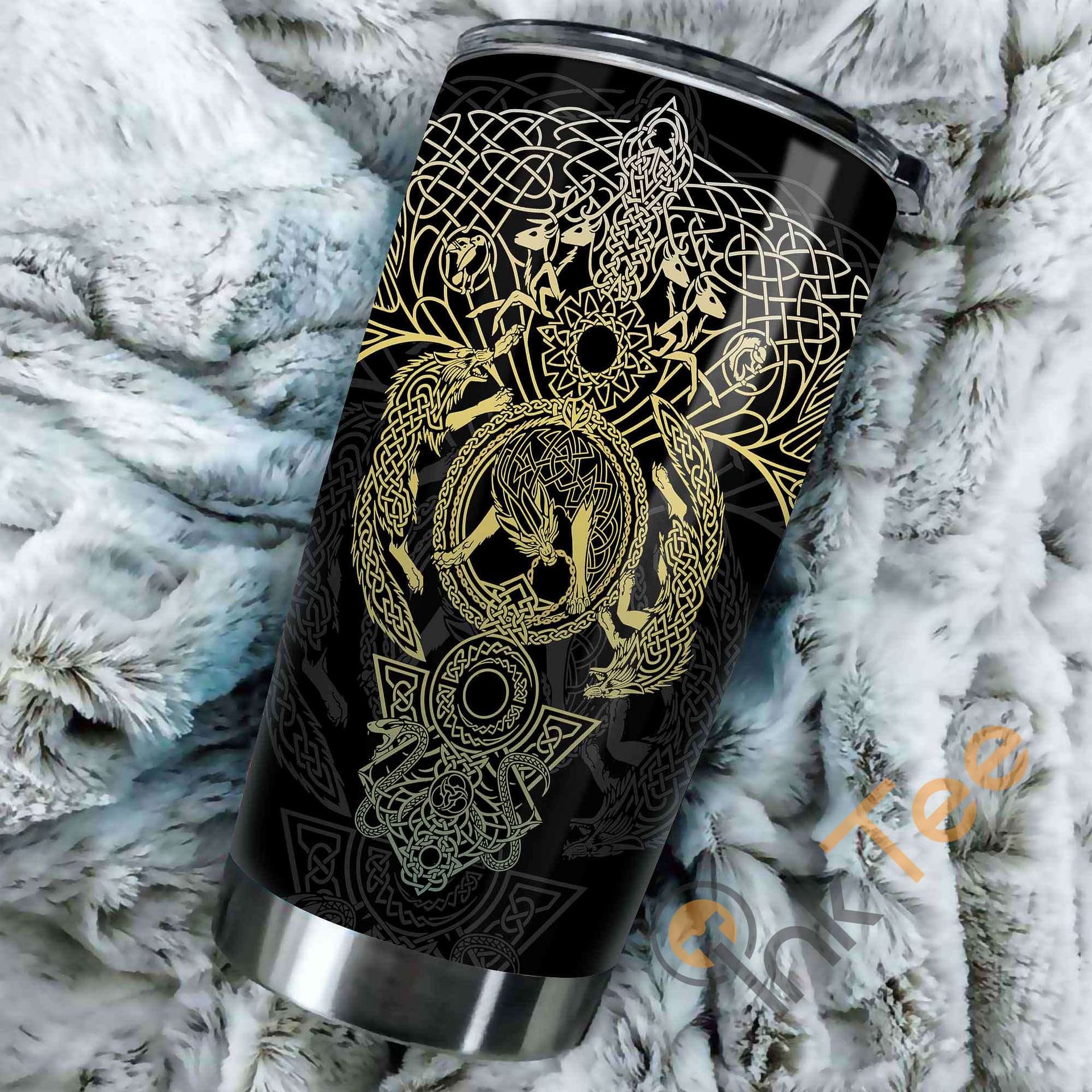 Vikings Tattoo Amazon Best Seller Sku 3685 Stainless Steel Tumbler
