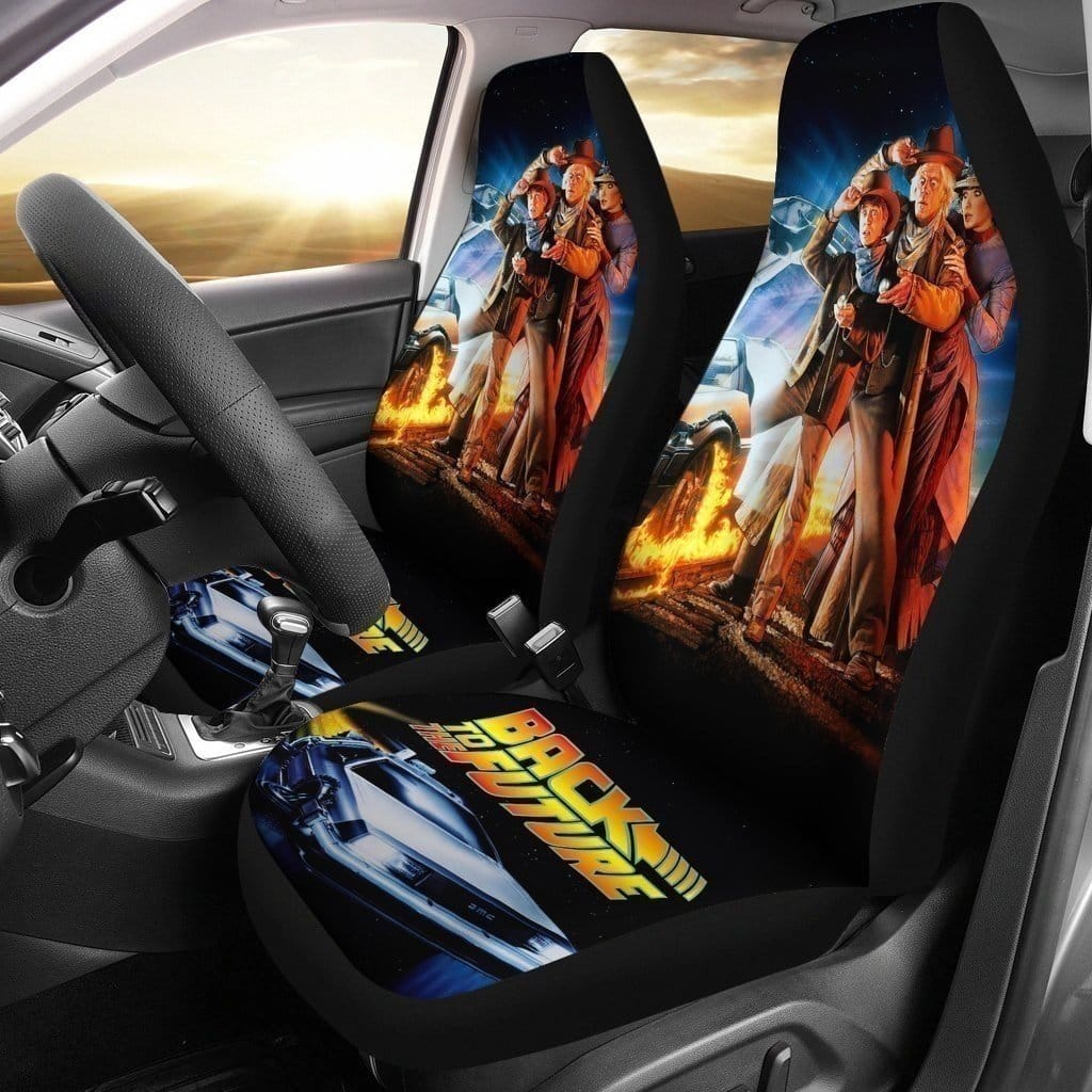 Vintage Back To Future For Fan Gift Sku 1563 Car Seat Covers
