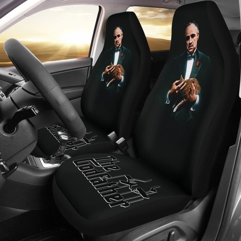 Vito Corleone The Godfather With Cat For Fan Gift Sku 1213 Car Seat Covers