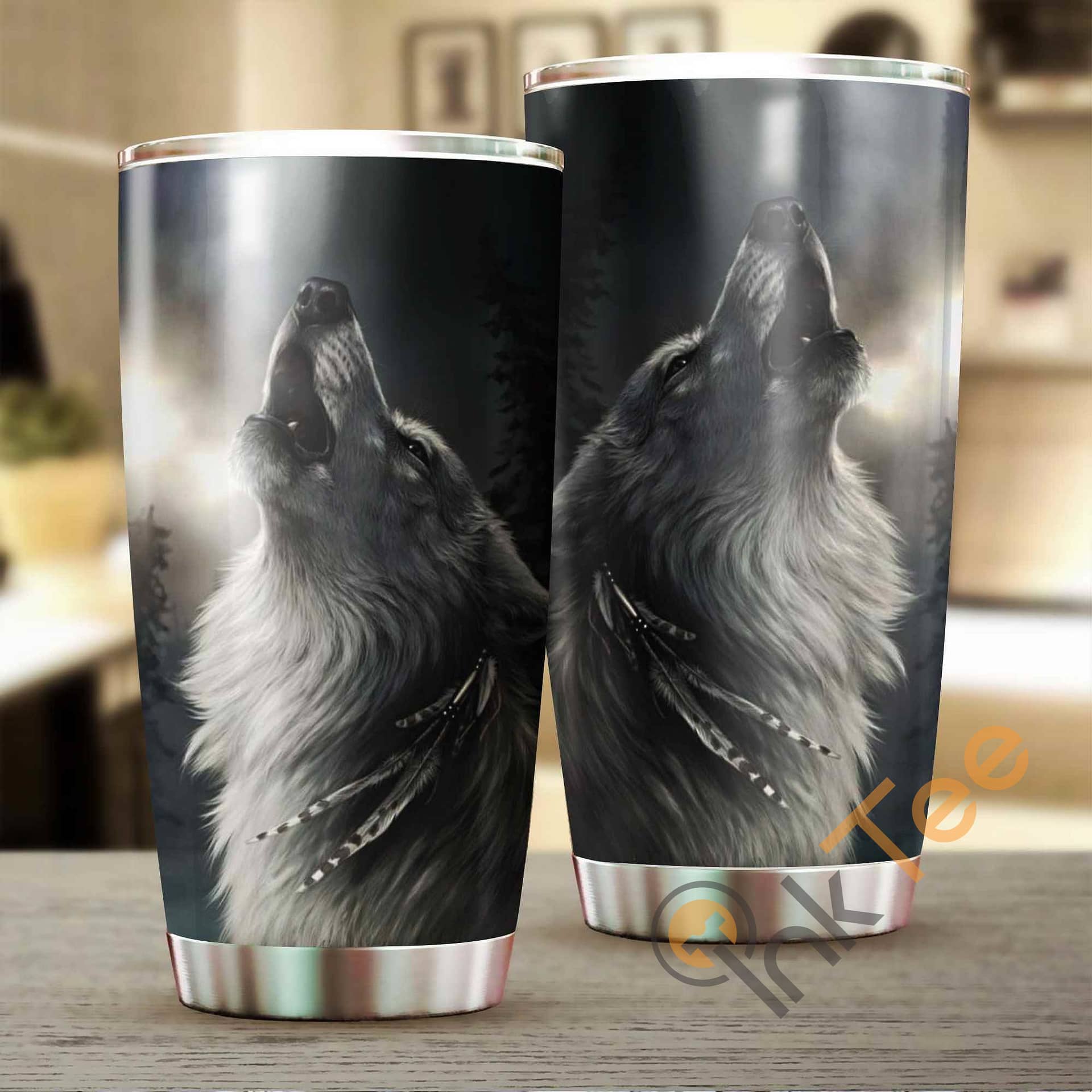 Wolf Lover Amazon Best Seller Sku 3814 Stainless Steel Tumbler