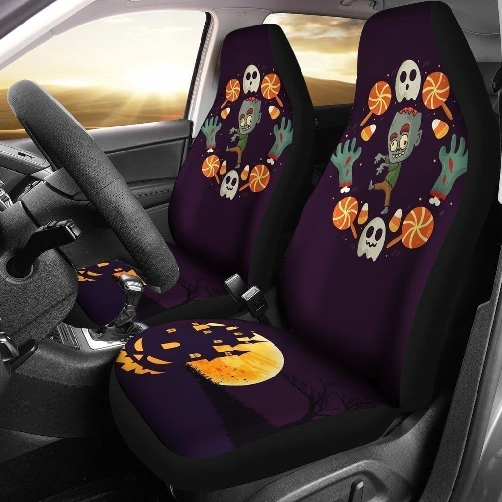 Zombie Halloween For Fan Gift Sku 2244 Car Seat Covers