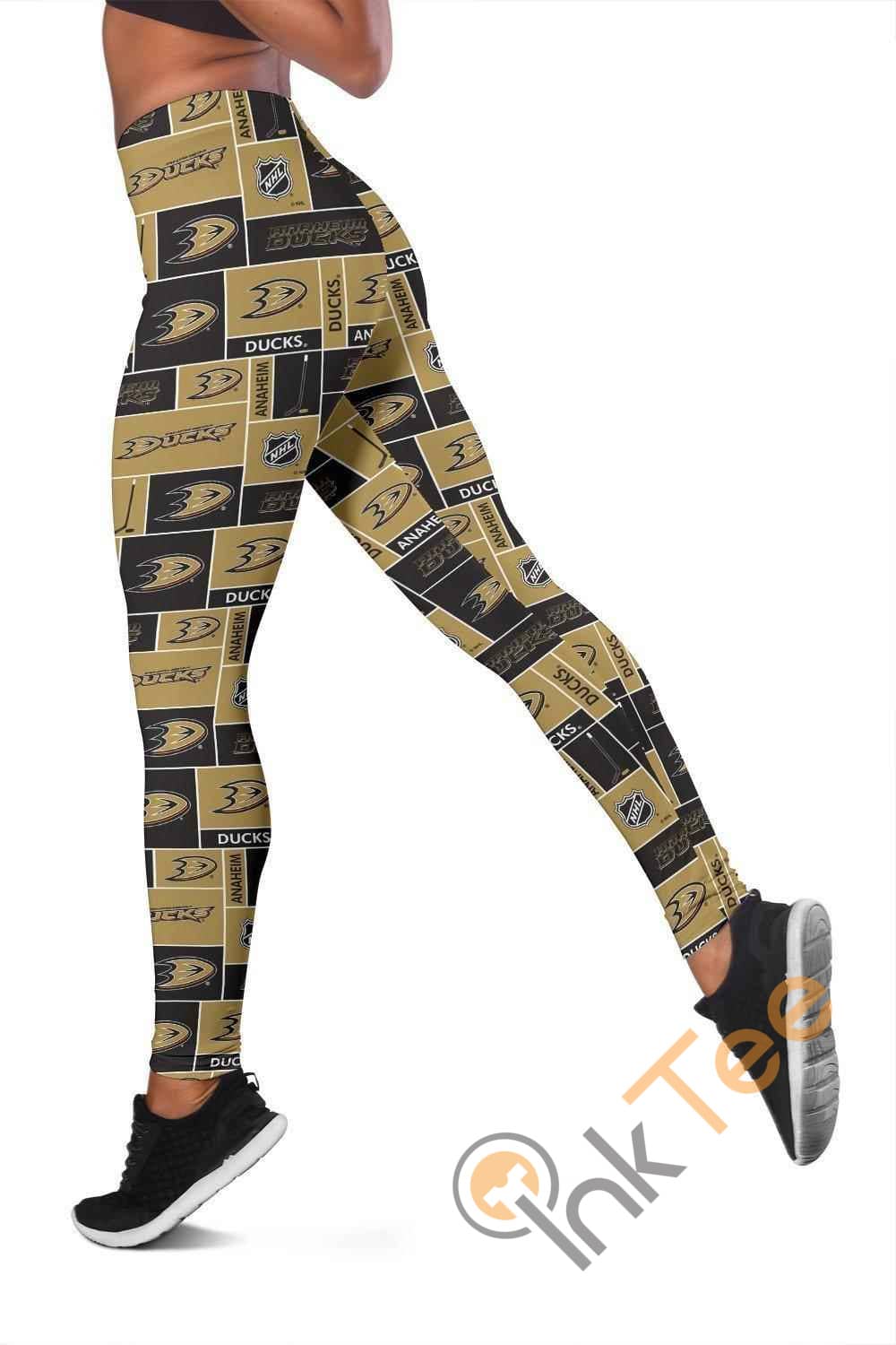 Inktee Store - Anaheim Ducks 3D All Over Print For Yoga Fitness Women'S Leggings Image