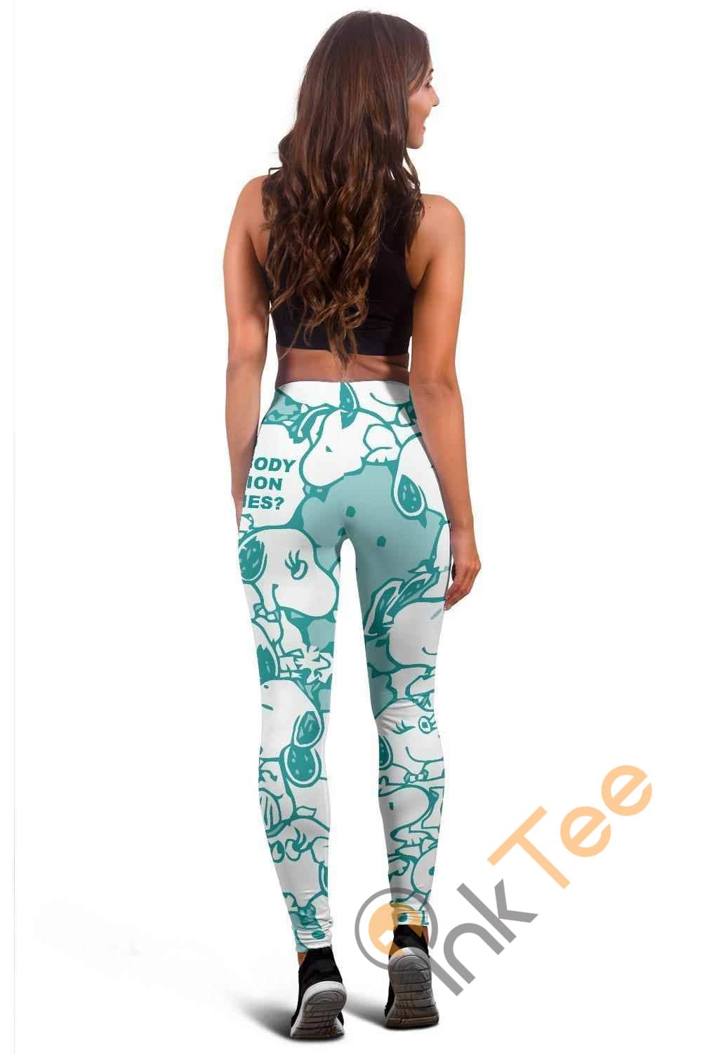 Inktee Store - Blue - Snoopy - 3D All Over Print For Yoga Fitness Women'S Leggings Image