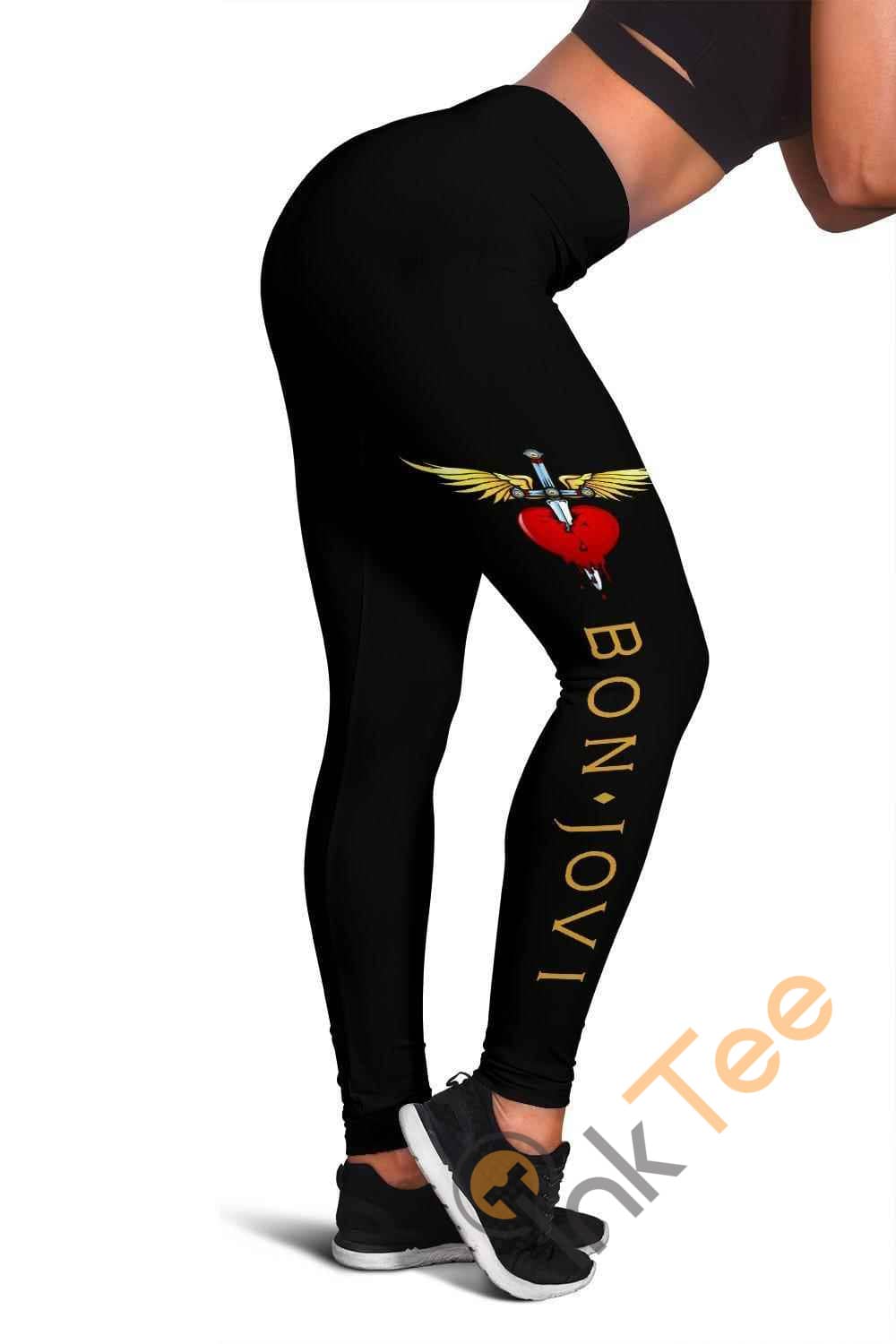 Inktee Store - Bon Jovi 3D All Over Print For Yoga Fitness Women'S Leggings Image
