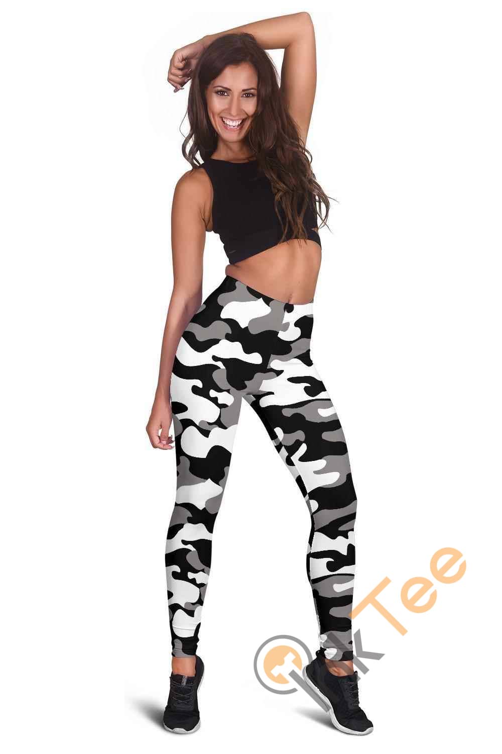 Inktee Store - Chicago White Sox Inspired Tru Camo 3D All Over Print For Yoga Fitness Fashion Women'S Leggings Image