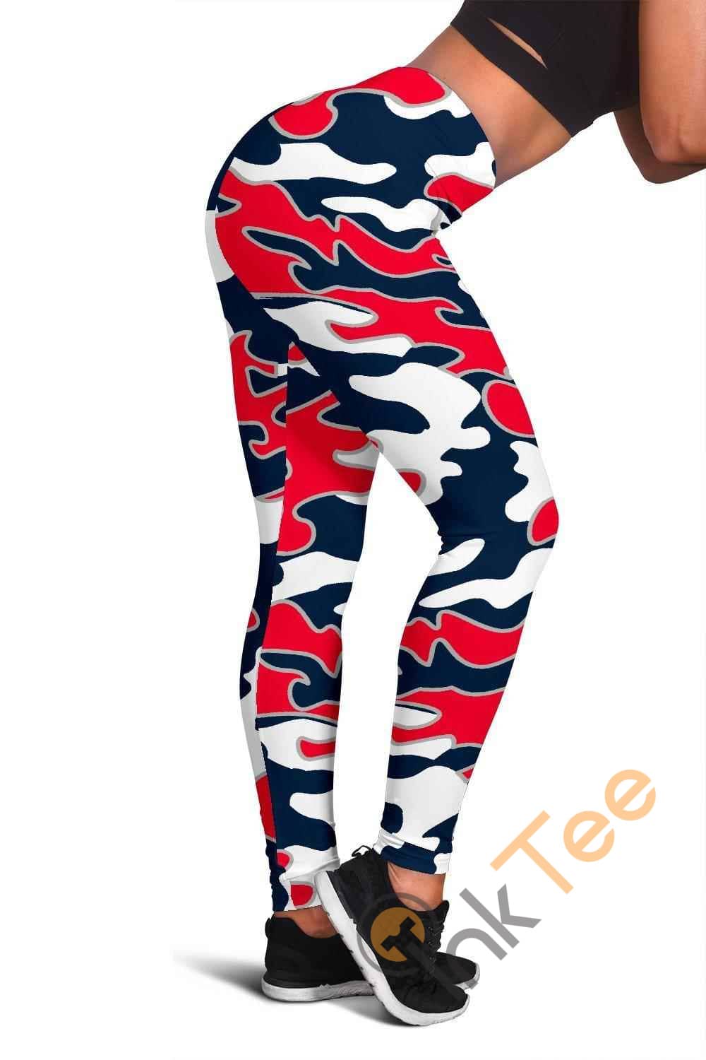 Inktee Store - Cleveland Indians Inspired Tru Camo 3D All Over Print For Yoga Fitness Fashion Women'S Leggings Image