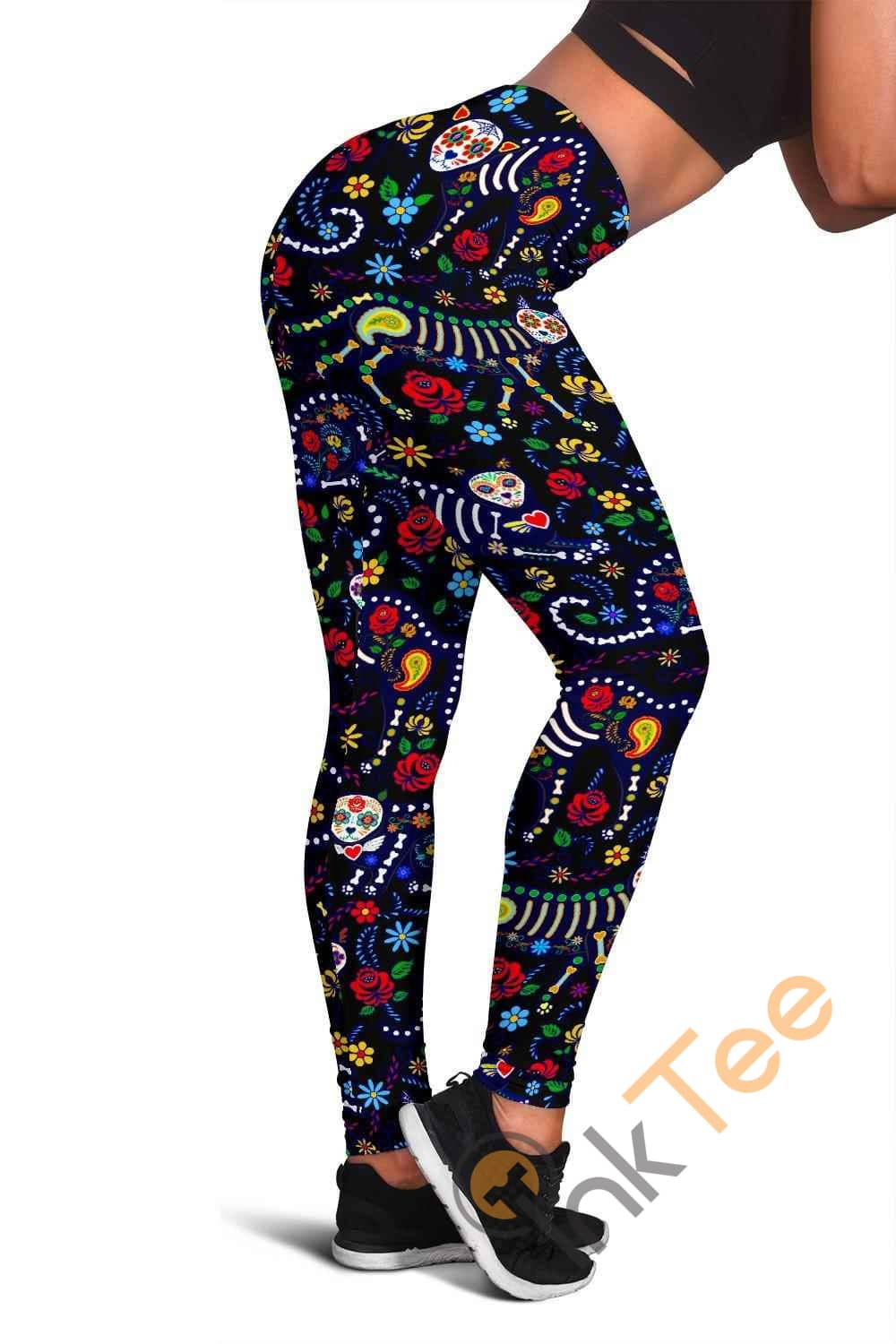 Inktee Store - Day Of The Dead 3D All Over Print For Yoga Fitness Women'S Leggings Image