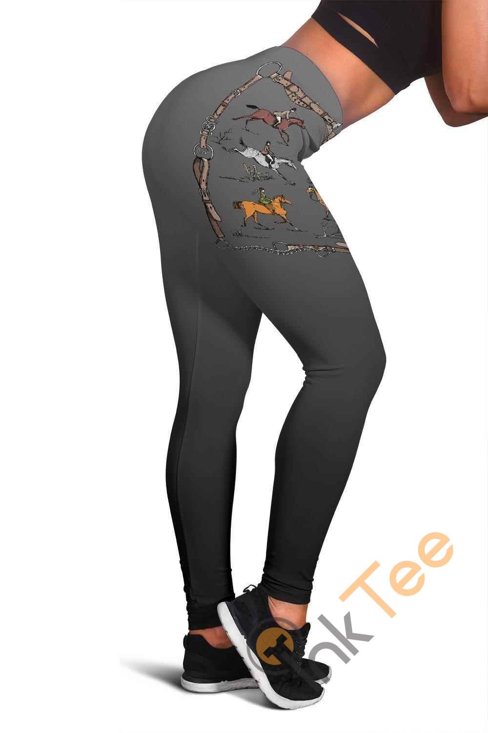 Inktee Store - Eventing Horse 3D All Over Print For Yoga Fitness Women'S Leggings Image