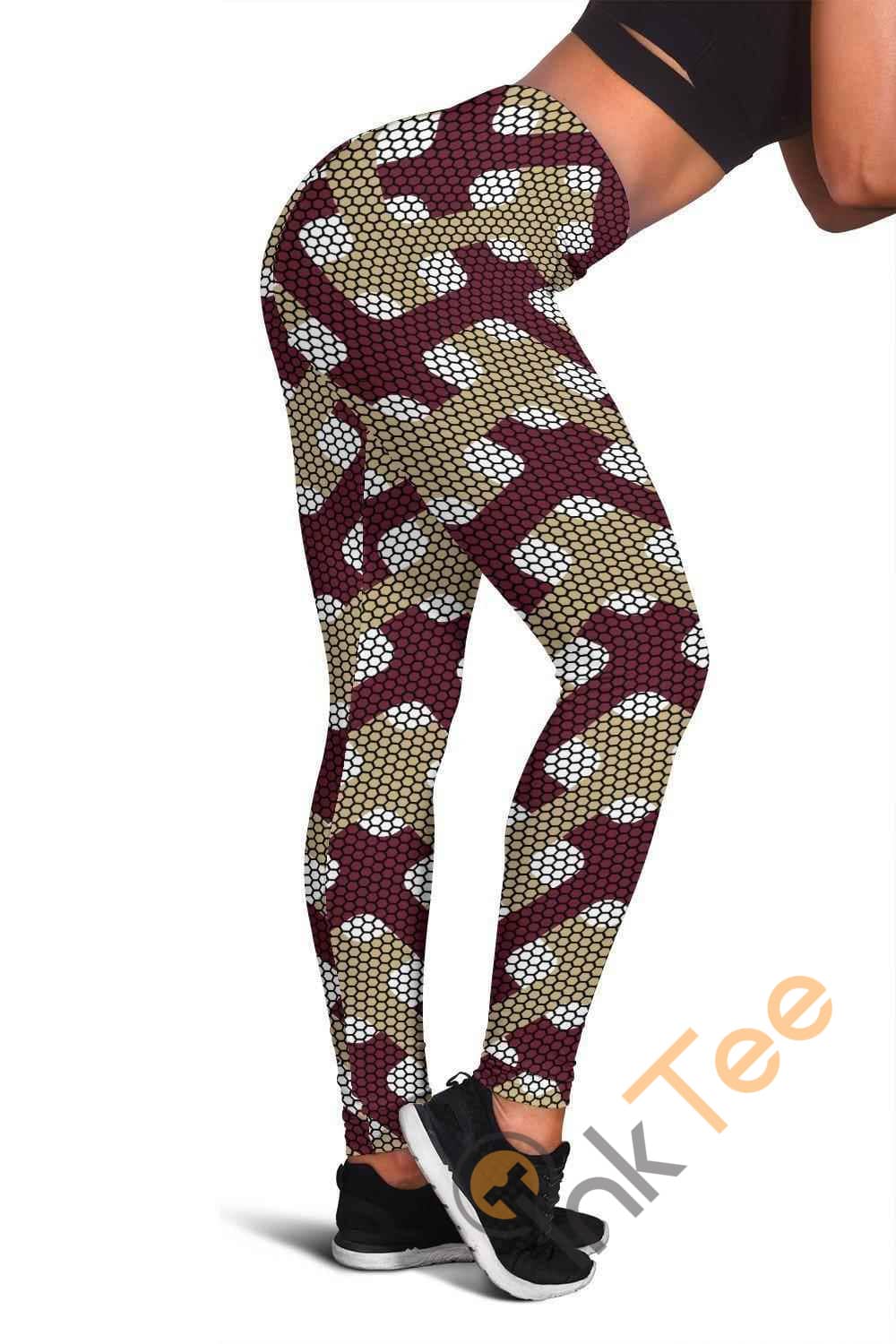 Inktee Store - Florida State Seminoles Inspired Liberty Gold 3D All Over Print For Yoga Fitness Fashion Women'S Leggings Image