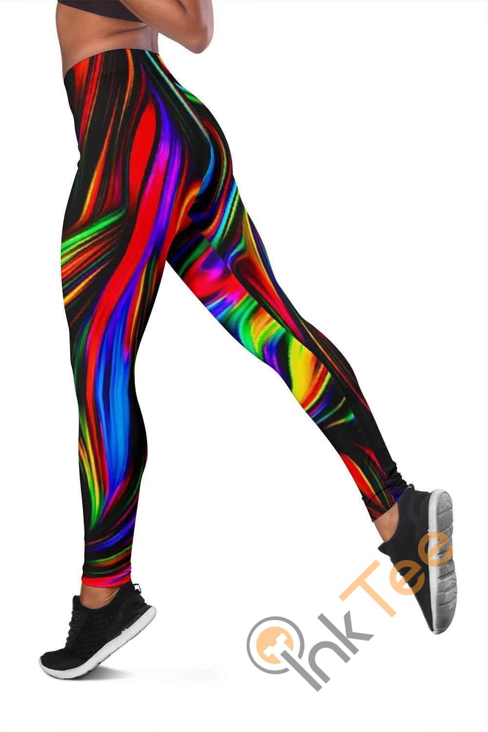 Inktee Store - Fractal Art 3D All Over Print For Yoga Fitness Women'S Leggings Image