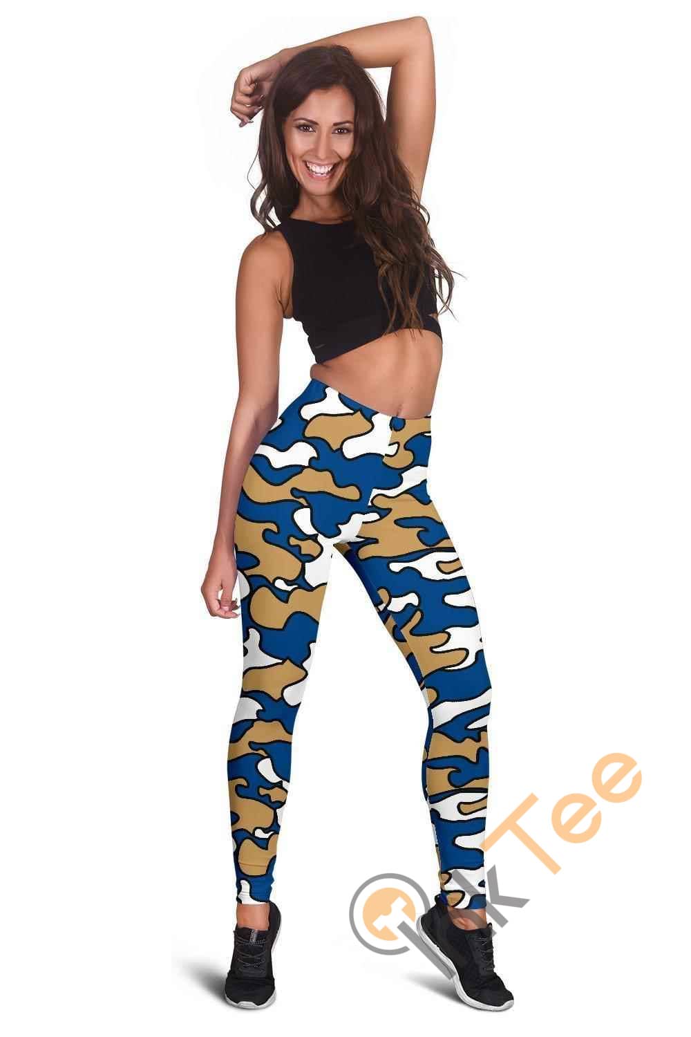 Inktee Store - Kansas City Royals Inspired Tru Camo 3D All Over Print For Yoga Fitness Fashion Women'S Leggings Image