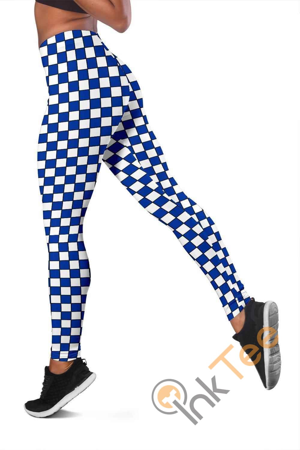 Inktee Store - Kentucky Wildcats Fan Inspired 3D All Over Print For Yoga Fitness Checkers Women'S Leggings Image