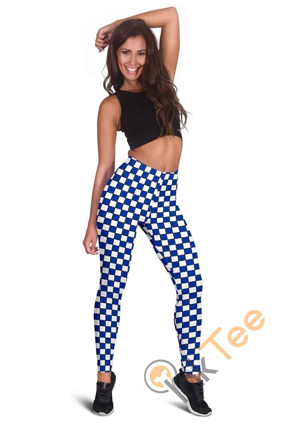 Inktee Store - Kentucky Wildcats Fan Inspired 3D All Over Print For Yoga Fitness Checkers Women'S Leggings Image