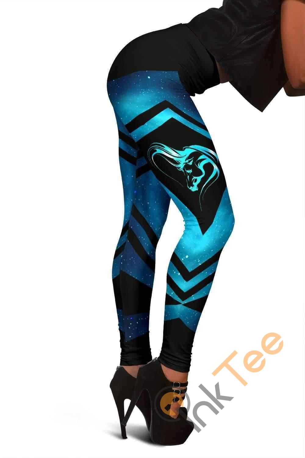Inktee Store - Leggings 3D All Over Print For Yoga Fitness - Horse Galaxy Women'S Leggings Image