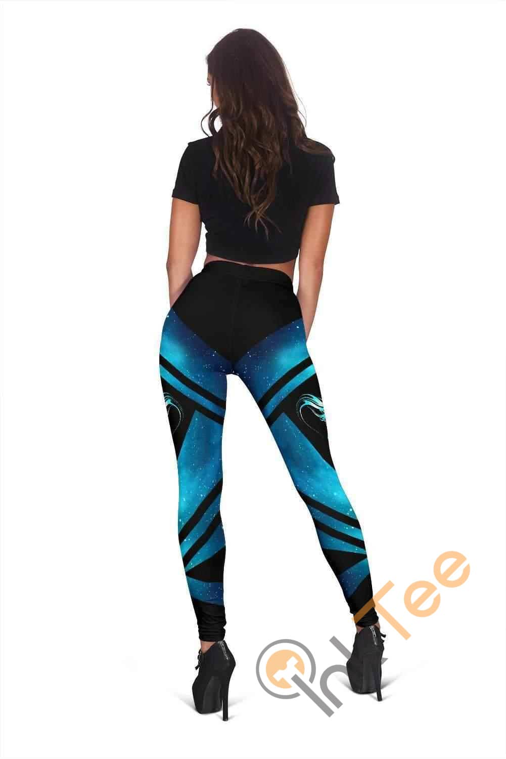 Inktee Store - Leggings 3D All Over Print For Yoga Fitness - Horse Galaxy Women'S Leggings Image
