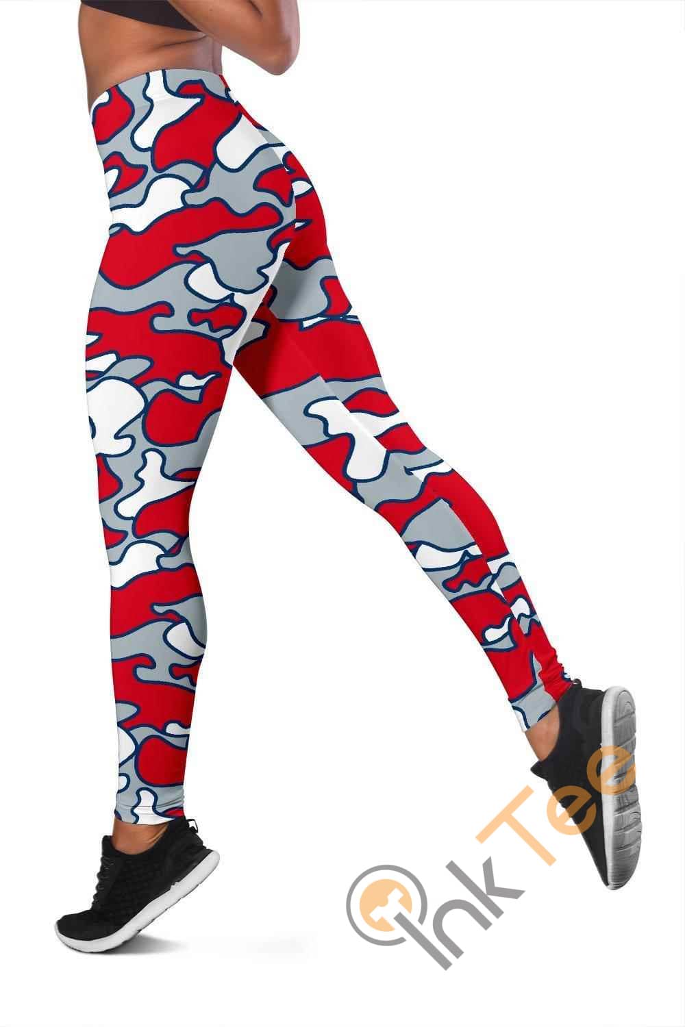 Inktee Store - Los Angeles Angels Inspired Tru Camo 3D All Over Print For Yoga Fitness Fashion Women'S Leggings Image