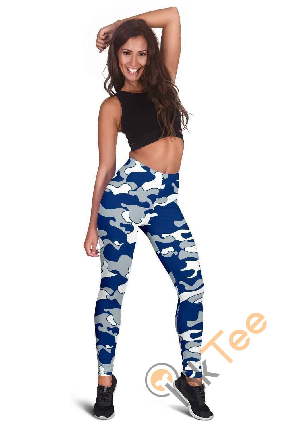 Inktee Store - Los Angeles Dodgers Inspired Tru Camo 3D All Over Print For Yoga Fitness Fashion Women'S Leggings Image